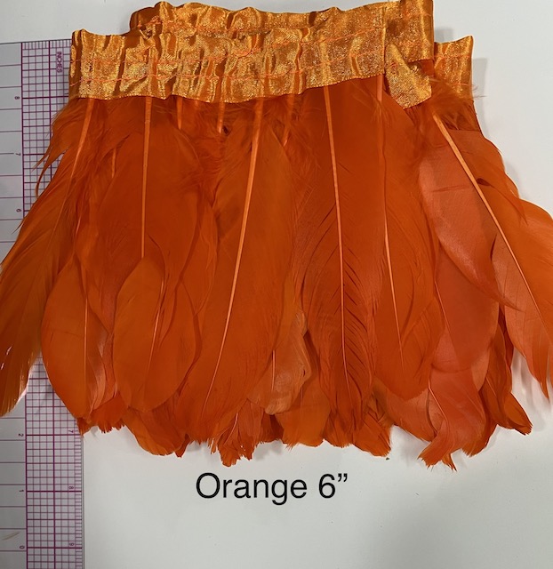 Nagorie Orange Feather 6\"